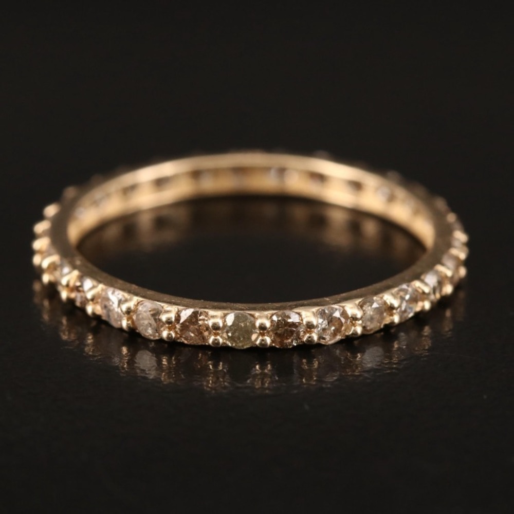 💎💎 1.36 CTW Diamond Eternity Band in 14k Yellow-Rose Gold 💎💎